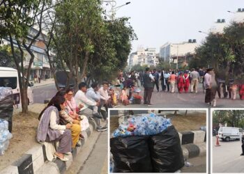 आन्दोलनसँगै सरसफाइमा शिक्षक
