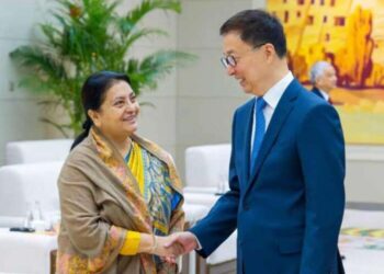 पूर्वराष्ट्रपति भण्डारी चीन भ्रमण : उच्चस्तरीय भेटवार्ता र सम्मान