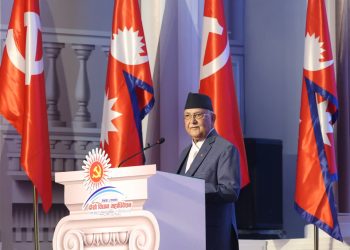 एमाले विधान महाधिवेशनमा अध्यक्ष ओलीकाे आग्रह : फरक मत भए समूह छलफलमा राख्नुस्