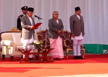 नवनियुक्त मन्त्री शर्माले लिए पद तथा गोपनीयताको शपथ