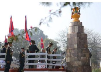 शहीद उद्यान लैनचौरमा श्रद्धाञ्जली सभा सम्पन्न