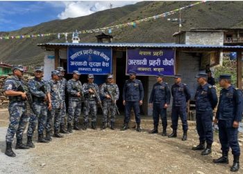 लाम्पाटामा संयुक्त सुरक्षा चौकी सञ्चालन, विस्थापित स्थानीय घर फर्कने तयारीमा